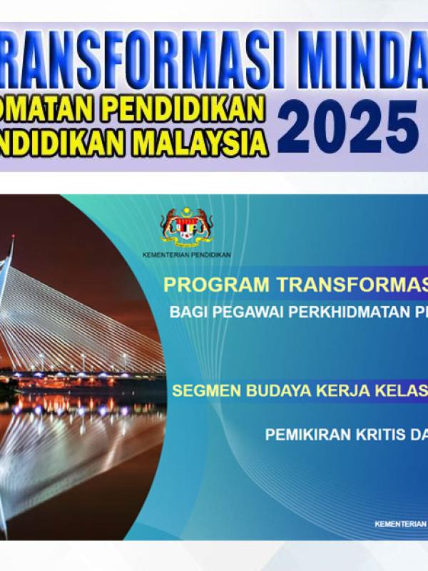 Program Transformasi Minda - Pemikiran Kritis dan Inovatif